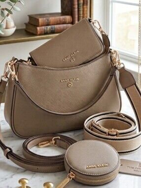 ANNE KLEIN 3-PIECE CROSSBODY SET